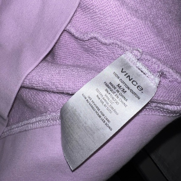 VINCE Lilac Crewneck Sweatshirt - Womens M (Fits like Small) - Picture 4 of 4